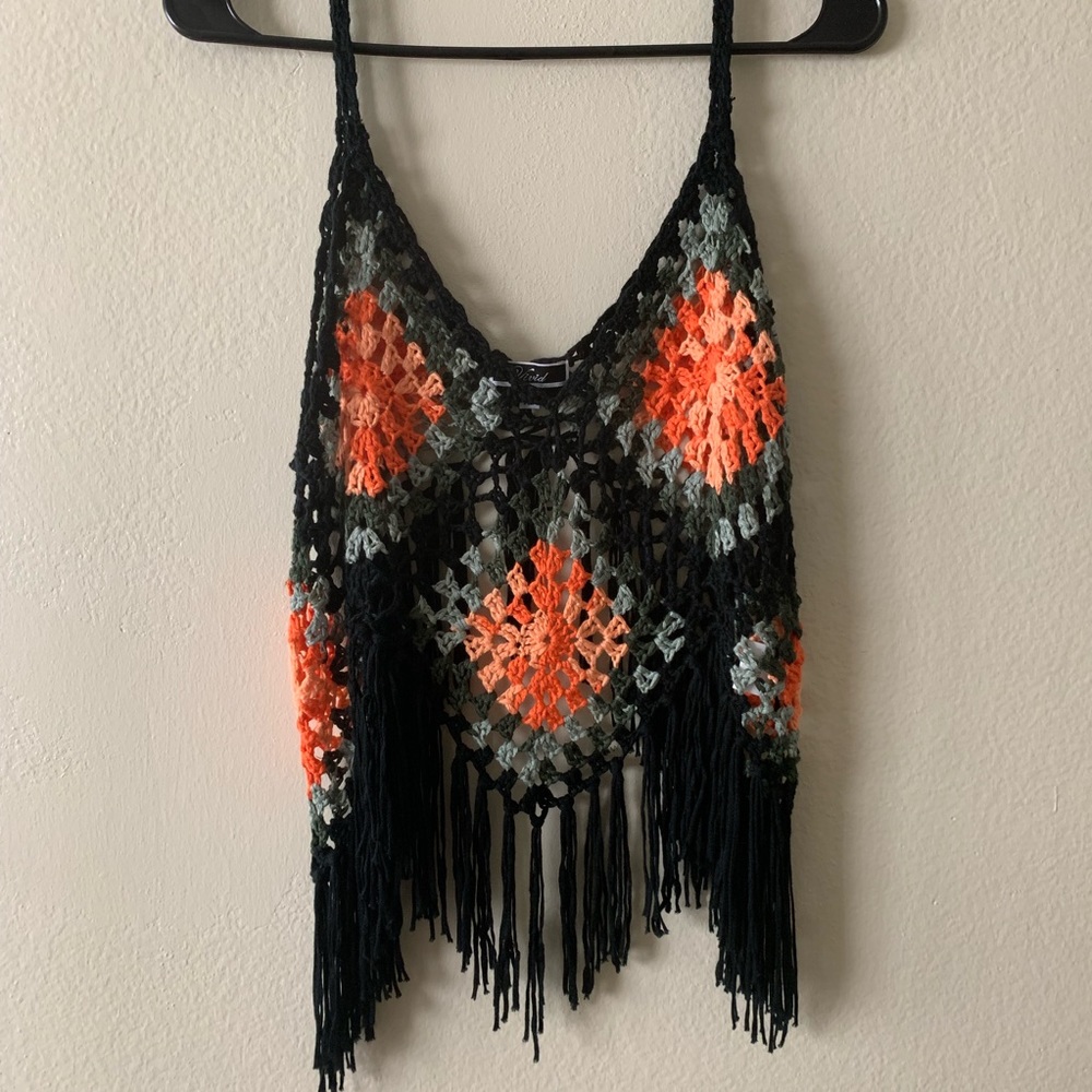 Vivid Top with Tassels